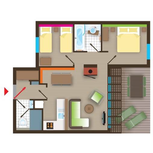 Comfort cottage BD473 at Le Bois aux Daims